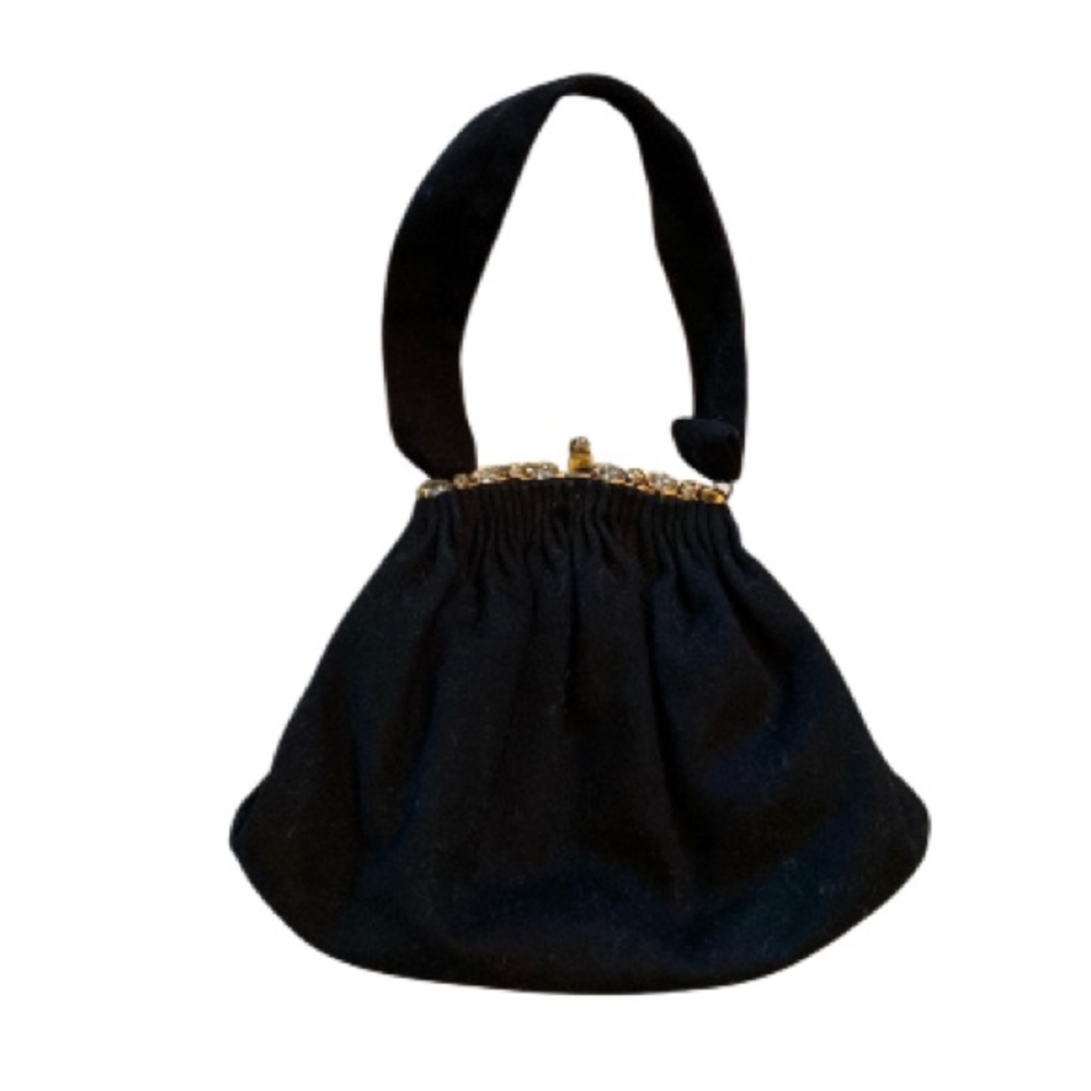 Elegant Vintage Black Women's fabric Bag